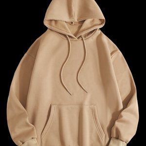 new Khaki brown oversized sweatshirt Hoodie M